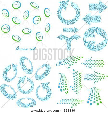 Векторный набор полезных стрелы.