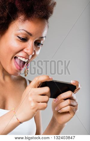 Young Woman Enjoying Digital Content