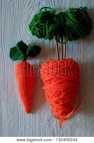 Knitted Carrot, Funny Diy