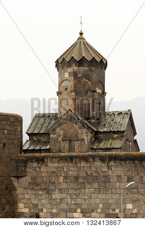Ancient monastery Tatev in the mountains of Armenia. Was founded in year 906. 