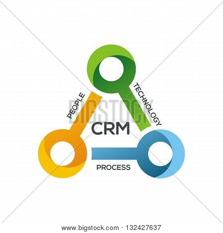 design logo Connecting triangle icon vector symbol