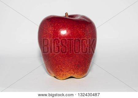 Dark-red apple. Isolated on a white background