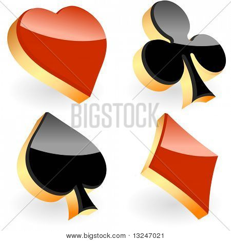 Costumes de la cartes. Set Vector.