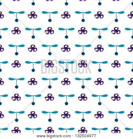 handpaint watercolor vector seamless pattern. For textile