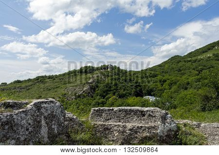 Aeolus Harp and mountain Mashuk in Pyatigorsk,Caucasus,Russia.