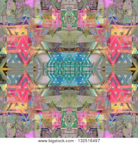 abstract motley vivid spotted background with a David stars