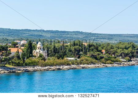 Brac Croatia - May 07 2016: Petrinovic Mausoleum Brac island
