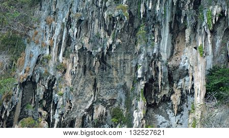 Limestone Rocks At Thailands Coast
