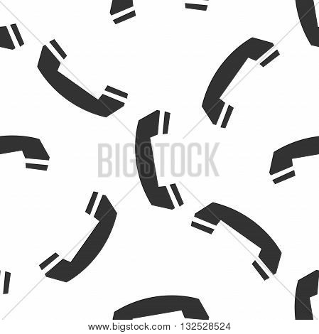 Telephone handset icon pattern on white background. Vector illustration