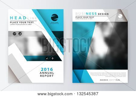 Blue annual Report Brochure. A4 Vector. Annual report design of the first and last page . Business brochure. Catalog Cover. Cover design Report Annual. sover design Report. Business sover design.