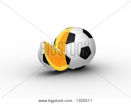 3D ломтик мяч (Footborange)