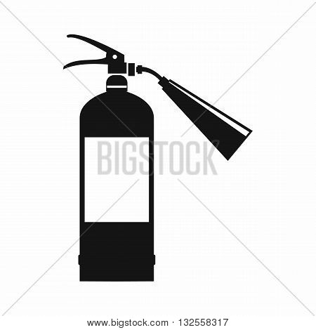 Fire extinguisher icon in simple style isolated on white background