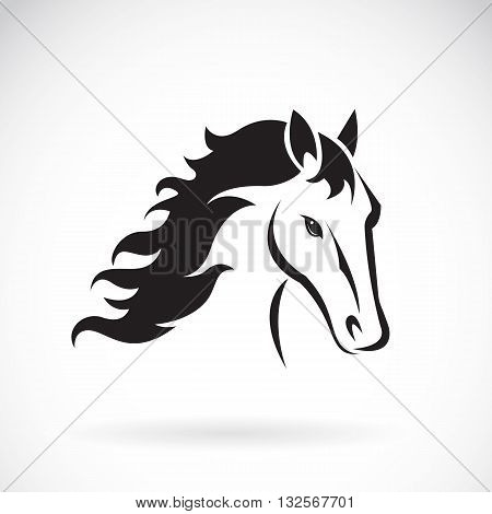 Vector images of horse head design on a white background