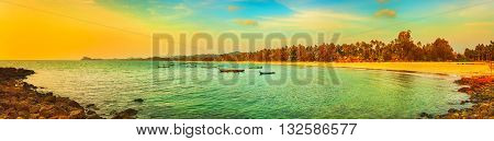 View of the Indian ocean. Panorama