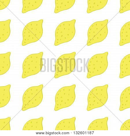 Lemon vector background/Lemon seamless pattern/Lemon textile pattern. Isolated lemon repeating background/Summer colorful lemon textile print/Lemon background for scrapbooking.