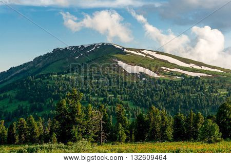 Landscape view in a mountain in Altay