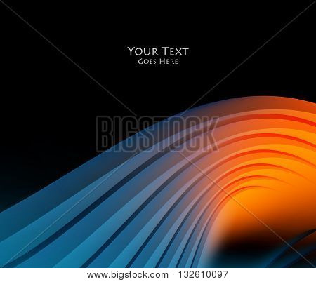 Bright vector background. Wavy lines, elements for design. Vector elements for presentations, brochures, annual reports. Eps10