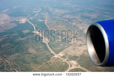 Vista desde el avión