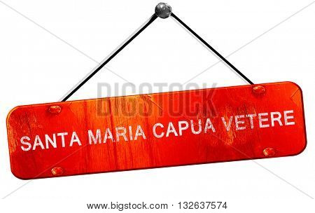 Santa maria capua vetere, 3D rendering, a red hanging sign