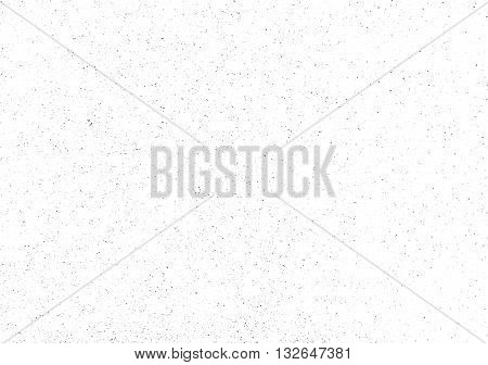Scratched paper texture. Distressed cardboard texture. Black and white colored grunge background. Wrinkled paper texture overlay. Abstract background. Vector illustration