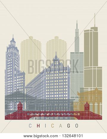 Chicago Skyline Poster