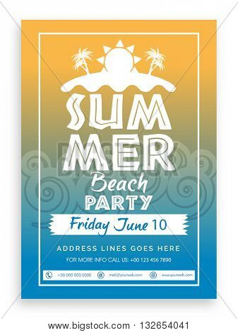Summer Beach Party Template