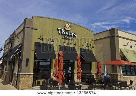 Indianapolis - Circa June 2016: Panera Bread Retail Location. Panera is a Chain of Fast Casual Restaurants Offering Free WiFi III
