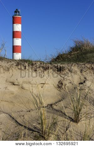 Berck Lighthouse in France on a sunny day