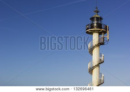 Lighthouse Portel in France on a sunny day