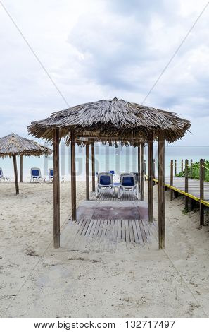 View of tropical beach in Cayo Guillermo - Ciego de Avila Province, Cuba.