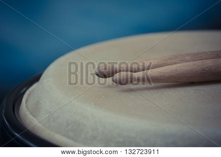 Drum Leather And Drum Stick