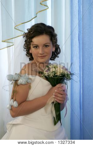  Sposa con un Bouquet