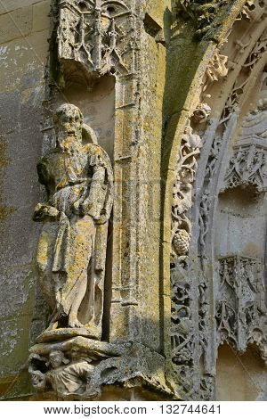 Serans France - march 14 2016 : the saint denis chirch