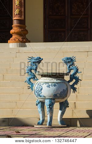 Beautiful Temple. Vase.oid Church, Under Sunny Sky.mui Ne, Vietnam.