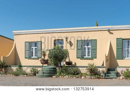 CRADOCK SOUTH AFRICA - FEBRUARY 16 2016: Historic old duet house from the victorian era in Cradock a medium sized town in the Eastern Cape Province