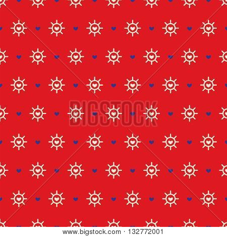Cutel Hearts And Graphic Seamless Pattern Background Vector. EPS 10