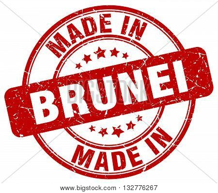made in Brunei red round vintage stamp.Brunei stamp.Brunei seal.Brunei tag.Brunei.Brunei sign.Brunei.Brunei label.stamp. 