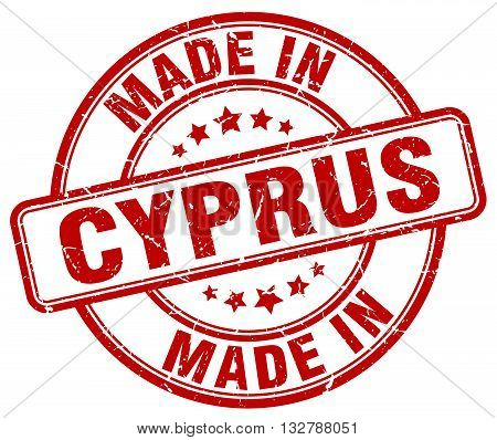 made in Cyprus red round vintage stamp.Cyprus stamp.Cyprus seal.Cyprus tag.Cyprus.Cyprus sign.Cyprus.Cyprus label.stamp.made.in.made in.