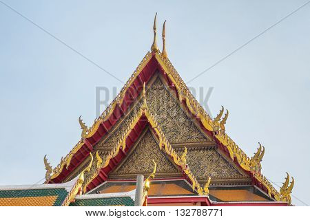 Roof of temple of Kalayanamitr temple from below