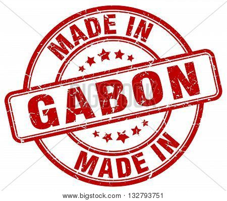made in Gabon red round vintage stamp.Gabon stamp.Gabon seal.Gabon tag.Gabon.Gabon sign.Gabon.Gabon label.stamp.made.in.made in.