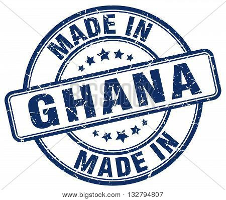 made in Ghana blue round vintage stamp.Ghana stamp.Ghana seal.Ghana tag.Ghana.Ghana sign.Ghana.Ghana label.stamp.made.in.made in.