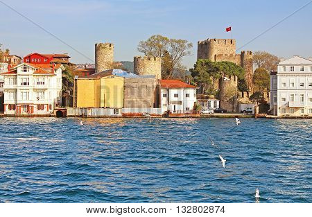 Anadoluhisarı (Anatolian Castle) and Asian side of Istanbul, Turkey