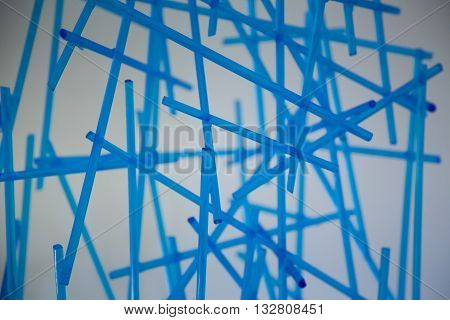 Glass Blue Pipes