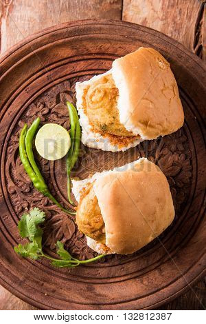 Vada Pav or Vada Paav is a famous Indian street food