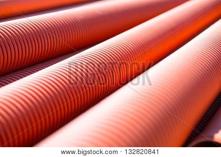 Nice background. A large amount of red tubes, picture may be used as a background