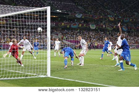 Uefa Euro 2012 Quarter-final Game England V Italy