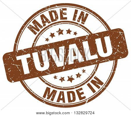 made in Tuvalu brown round vintage stamp.Tuvalu stamp.Tuvalu seal.Tuvalu tag.Tuvalu.Tuvalu sign.Tuvalu.Tuvalu label.stamp.made.in.made in.