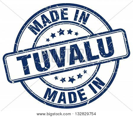 made in Tuvalu blue round vintage stamp.Tuvalu stamp.Tuvalu seal.Tuvalu tag.Tuvalu.Tuvalu sign.Tuvalu.Tuvalu label.stamp.made.in.made in.