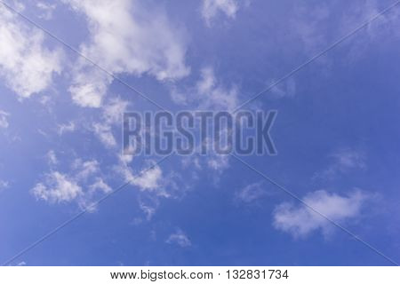 Beauty blue sky with clouds , background