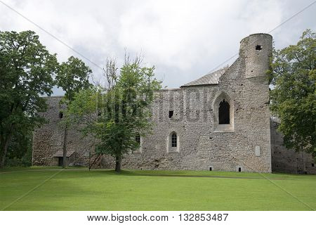 Ruins of the main building of a medieval monastery in Padise. Estonia